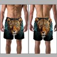 thumbnail image 3 of luoweisi Men's Beach Shorts Quick Dry Swim Trunks with Mesh Lining Leopard L, 3 of 5