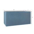 thumbnail image 4 of LeisureMod Bloom Fiberstone and MGO Clay Planter, Mid-Century Modern Rectangular Planter for Indoor and Outdoor Use (Aged Concrete, 9 Inch), 4 of 9