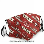 Unbranded 49ers Cloth Face Covering Football Adult Size Unisex
