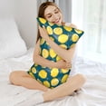 thumbnail image 3 of KLL Lemon Pattern Silk Pillowcase for Hair and Skin Standard Size 20"X 30" Soft Breathable Pillow Covers for Sleeping, 3 of 7