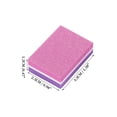 thumbnail image 4 of Unique Bargains 50 Pcs Two-color Mini Block Nail Buffers for DIY Pink Purple, 4 of 6