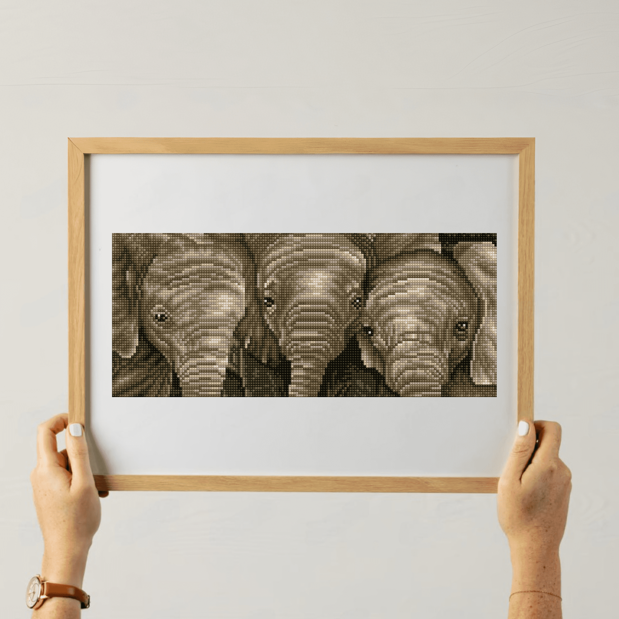 Diamond Dotz Trunk Call Elephant Diamond Painting Kits for Adults - Diamond Art Kits a Relaxing Creative Craft Kit with Dotz Gems 10.4"x18.3"