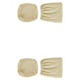 thumbnail image 1 of Moyic 2 piezas Fundas para sillas Respaldo de asiento Estilo simple beige 2Conjunto, 1 of 6