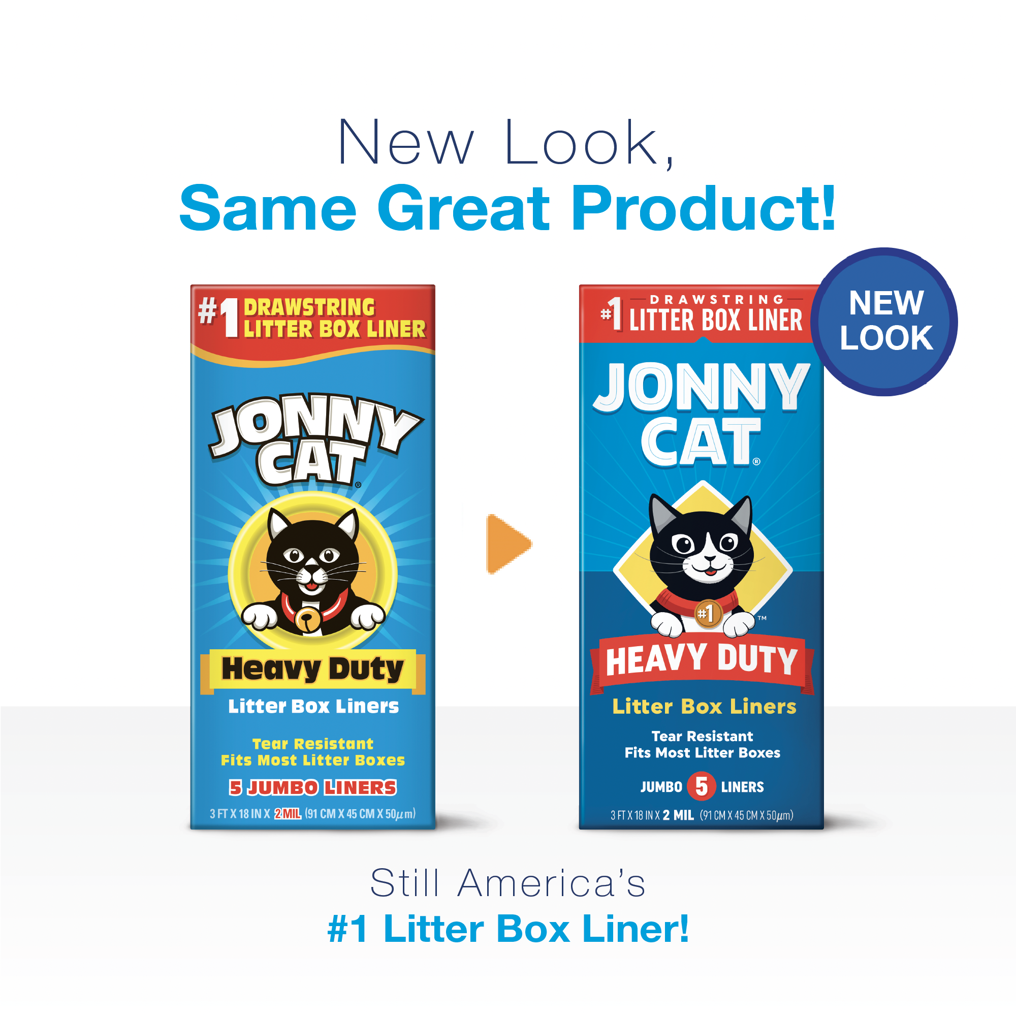 Jonny Cat Heavy Duty Jumbo Cat Litter Box Liners, 5 Count - image 2 of 7