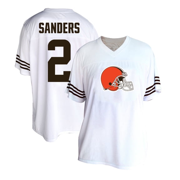 Women's Fanatics Shedeur Sanders White Cleveland Browns Plus Size Fashion Jersey