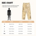 thumbnail image 4 of Picia World Map Womens Soft Woven Cotton Elastic Waistband Sleep Pajama Pant Lounge Sleep Pant With Pockets And Drawstring-Small, 4 of 9