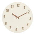 thumbnail image 2 of Reloj de pared colgante redondo de 12 pulgadas, regalo minimalista, movimiento silencioso para Blanco, 2 of 8