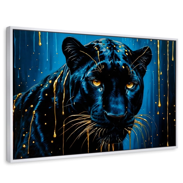 Cuadro Decorativo Marco Flotante Mirada Nocturna 90x60 Canvas Revolution