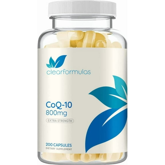 Clear Formulas Pure CoQ10 800mg Per Serving Extra Strength - 200 Veggie Capsules
