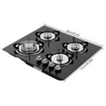 thumbnail image 2 of Built-in 4 Burner Gas Stove Gas Cooktop 23.2 inch Gas Stove Top Aluminum Alloy, 2 of 17
