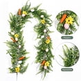 thumbnail image 6 of TanSiDing 6.06ft Easter Lighted Garland,Artificial Spring Vine Branche with Easter Egg Berries Flower for Mantle Fireplace Home Table Party Decoration, 6 of 6