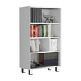 thumbnail image 4 of Nmkwnr 40.6" Tall 6 Tiers Bookcase for Living Room, Office, White, 4 of 7