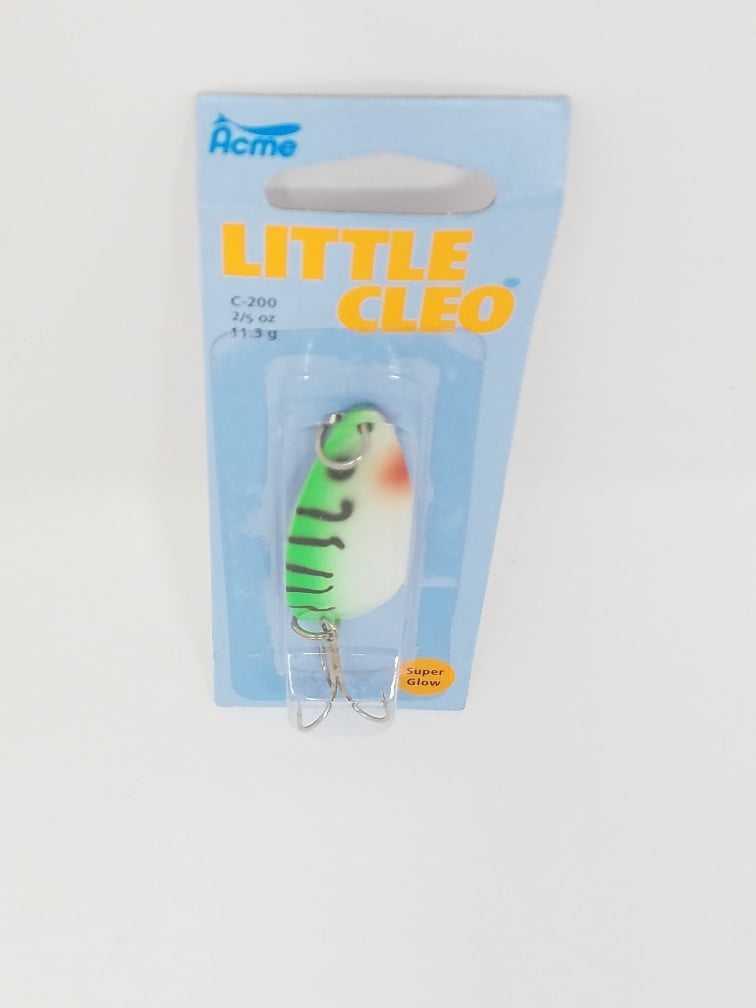 Acme Tackle Little Cleo Fishing Lure Spoon Green Digger 2/5 oz.