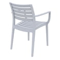 thumbnail image 2 of Compamia Artemis Outdoor Patio Dining Arm Chair in Silver Gray, 2 of 7