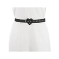thumbnail image 4 of INSPIRE CHIC Women's Waist Belt Love Heart Belt Buckle Decoration Jeans Dress Black, 4 of 5