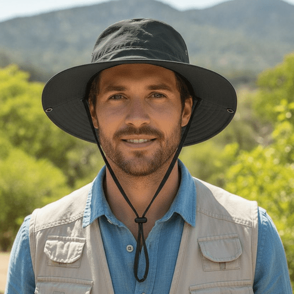 UPF 50 Sun Hat for Men & Women - Quick Dry, Foldable Bucket Fishing Hat, Adjustable Safari Hat for Beach & Hiking