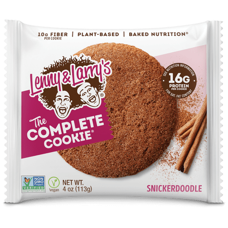 Lenny & Larry's Vegan The Complete Cookie, Snickerdoodle, 4 Oz, 4 Count