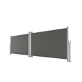 thumbnail image 1 of Yiwa Double Side Retractable Awning, 71 x 236 Inch Rainproof and UV-Proof Privacy Screen Fence, Durable 280 g/m² Polyester Fabric for Decks, Patios, and Poolside Use, 1 of 8