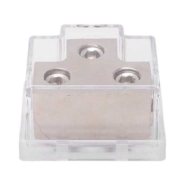Power Distribution Block, 2 Way High Conductivity Ground Distribution Block Impact Resistant For Car Audio