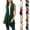 Army Green, variant on Women's Cardigan Sleeveless Lightweight Long Vest High Low Hem Draped Duster Casual Open Front Layering for Summer