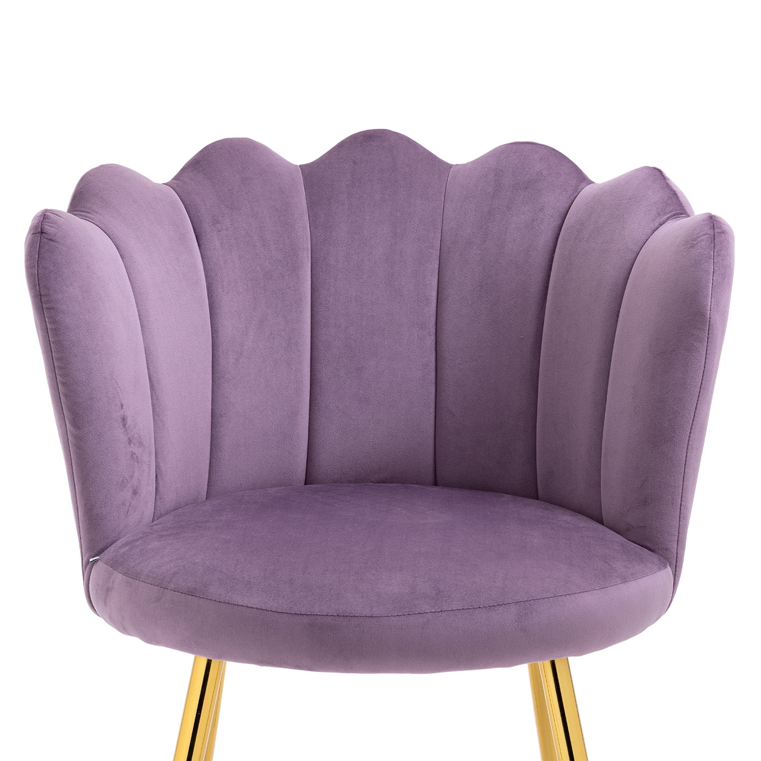 Kepooman Modern Accent Arm Chairs, Mid-Century Upholstered Side Seat with Solid Metal Legs, Purple Kepooman Modern Accent Arm Chairs, Mid-Century Upholstered Side Seat with Solid Metal Legs, Purple