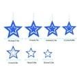 thumbnail image 4 of 7pcs Star Decorations Hollowed Hanging Star Pendants Decorative Ornaments for Activity Festival, 4 of 9