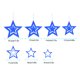 thumbnail image 4 of Cateissary 7pcs Decoraciones de estrellas Colgantes de estrellas colgantes huecos Adornos decorativos para el festival de actividades Kits de decoración para fiestas Cielo azul Cateissary HA002208-04, 4 of 6