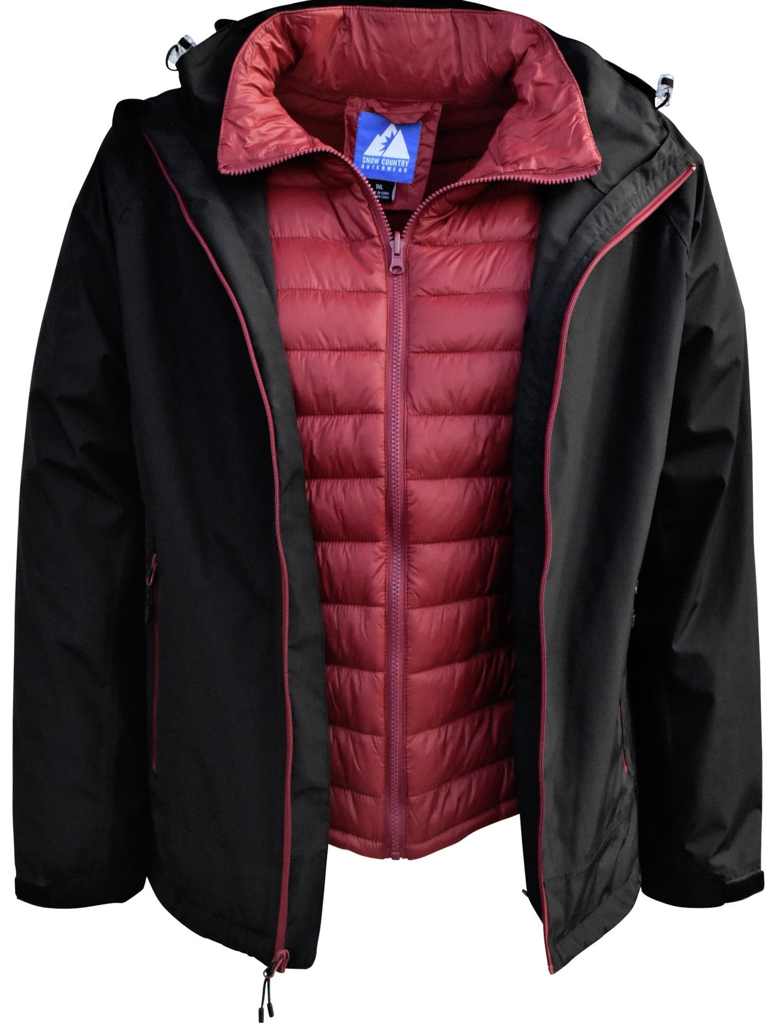 Snow Country Outerwear Women's Plus Size 1X-6X Alps 3in1 Coat Jacket