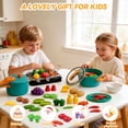 thumbnail image 5 of LINXUXIE 94PCS Kitchen Playset Accessories for Kids, Pretend Cooking with Food Fruit Veges & Cookware, Baby Birthday Gift for 1-3 3-5 5-8 Year Old, 5 of 8