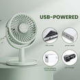 thumbnail image 4 of Shinebella Ventilador de escritorio pequeño de 4 velocidades con fuerte flujo de aire, mini ventilador USB portátil personal, silencioso, rotación de 310 grados, desmontable, fácil de limpiar, ligero,, 4 of 5