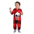thumbnail image 4 of URMAGIC Family Matching Pajamas Set Christmas Polar Bear Plaid Hoodie Pants Loungewear, 4 of 14
