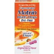 Motrin Infants' Berry Drops Oral Suspension Liquid, 50 mg, 1 Fl. Oz.