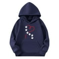 thumbnail image 4 of Bnwani Kids Hoodies Girls Long Sleeve Oversized Fleece Sweatshirt Cute Plain Tops Pullover, 4 of 4