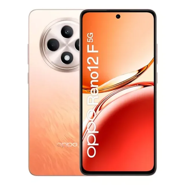 Smartphone Oppo Reno 12F 5G 256GB Dual SIM 8GB RAM Amber Orange Desbloqueado