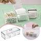 thumbnail image 2 of Caja acrílica apilable de 3 rejillas para almacenar alimentos, transparente con tapa, para bolsas de té/condimentos, organización en el mostrador de la cocina, 2 of 7