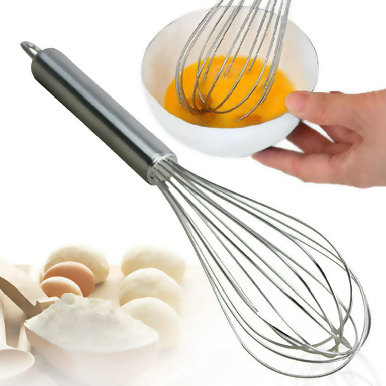 US$ 20.99 - 3 Pack Stainless Steel Whisks 8 +10 +12 Inches , Wire Whisk Set Kitchen  whisks(Rainbow) - m.