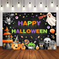 thumbnail image 1 of Telón de fondo Avezano Happy Halloween Spooky Ghost Party, 7 x 5 pies, 1 of 5