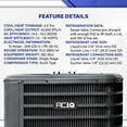 thumbnail image 4 of 1HVAC 15.2 SEER2 Central Split Unit Heat Pump AC/Heating System with 50' Install and 5K Backup Heat Kit | 3.5-Ton 42000 BTU, Single Stage HVAC System, TXV Device | R32 Refrigerant, 4 of 9
