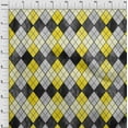 thumbnail image 4 of oneOone Georgette Viscose Yellow Fabric Argyle Sewing Craft Projects Fabric Prints By Yard 42 Inch Wide, 4 of 4