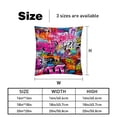 thumbnail image 5 of Graffiti Covers Inserts with Unique Patterns - Set of 2 Chair Pillow Covers, Available in 16x16, 18x18, 20x20 Inches for Any Occasion, 5 of 6