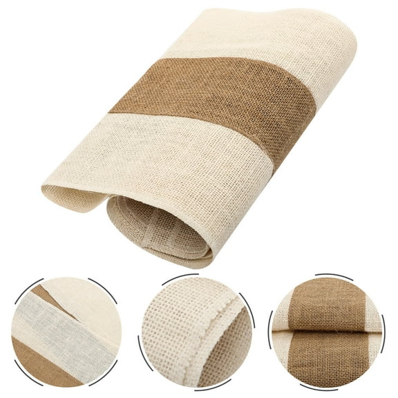 FUTUREORYY Fall Decorative Table Runner Yellow Flax 1Set 70.9x11.8in