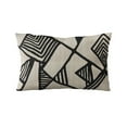 thumbnail image 6 of Plutus Black, Beige Architecture Geometric Luxury Throw Pillow-Size:20" x 26", 6 of 9