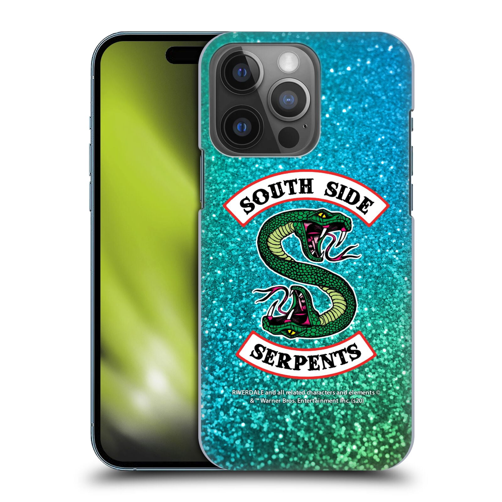 Head Case Designs Officially Licensed Riverdale South Side Serpents Glitter Print Logo Hard Back ...