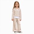 thumbnail image 3 of Toddler Girl Fall Clothes 2T 3T 4T 5T 6T Toddler Girls Clothes Baby Outfits Hoodie Sweatshirts Sweatpants 2Pcs Tracksuit Fall Winter Clothing Khaki Size 5-6 Years, 3 of 8