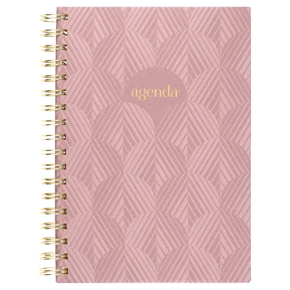 Pen+Gear Undated Planner, 6.5β x 9.25β, Monthly and Weekly Views, Internal Pocket, 2 Sticker Sheets, Pink