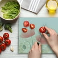thumbnail image 3 of Pastel Cutting Board, Wild Poppy Blooms with Herbs Twigs Leaves Grass Growth Nature Rural Morning Scenery, Decorative Tempered Glass Cutting and Serving Board, Large Size, Multicolor, by Ambesonne, 3 of 5