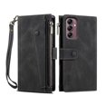 thumbnail image 1 of Leather Phone Case for Samsung Galaxy S23 FE Zipper Pocket RFID Blocking Wallet Stand Cover, 1 of 5