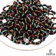 thumbnail image 1 of 100 unidades de pequeñas bandas elásticas para el cabello de colores para niñas, coleteros, diademas, accesorios para el cabello, 1 of 5