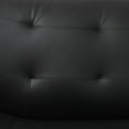thumbnail image 3 of Trumanpick Leather Single Sofa Chair, Modern Comfy Sofa Couch for Living Room, Black, 3 of 6