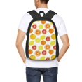 thumbnail image 6 of Vsdgher Lemon Orange Print Backpack for Women Men School Bookbag with Laptop Compartment for College Work Travel, Simple Fashion Casual Daypack, Fit 15" Laptop, 6 of 8